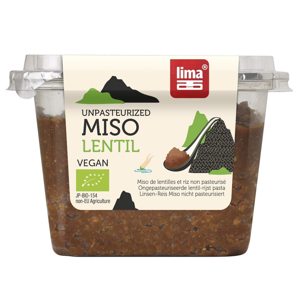 MISO LENTIL (PASTA Z SOCZEWICY I RYŻU) BIO 300 g - LIMA
