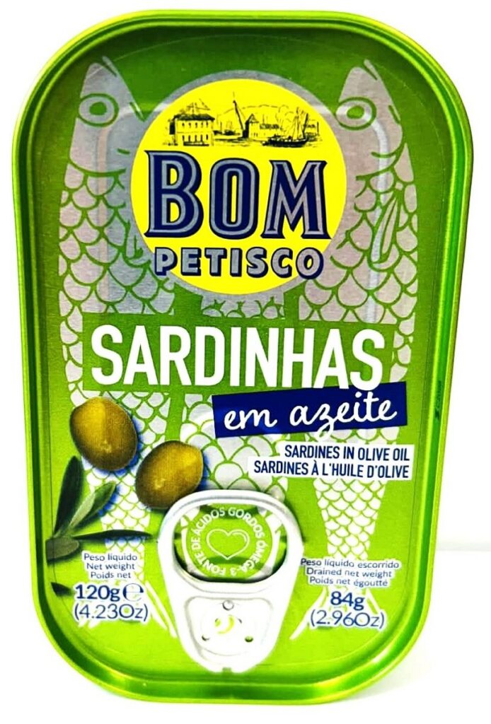 SARDYNKI PORTUGALSKIE W OLIWIE Z OLIWEK 120 g - BOM PETISCO