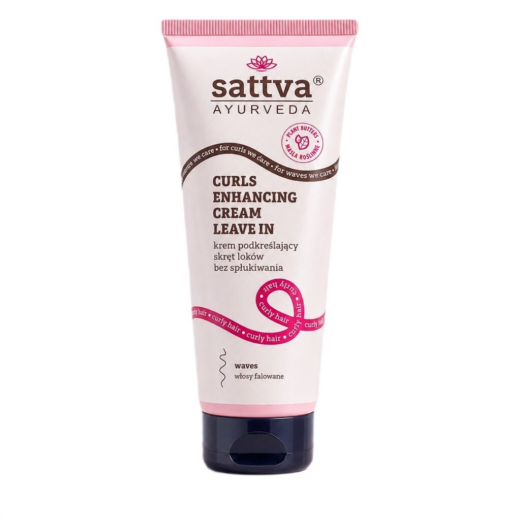 KREM PODKREŚLAJĄCY SKRĘT LOKÓW BEZ SPŁUKIWANIA 200 ml - SATTVA (AYURVEDA)