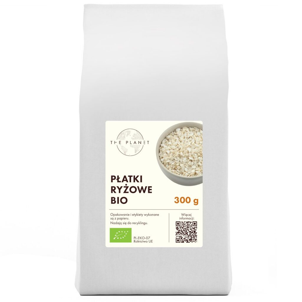 PŁATKI RYŻOWE BIO 300 g - THE PLANET